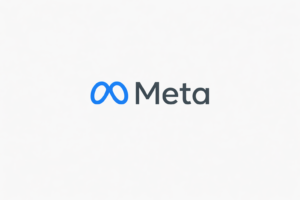 Meta logo on clean white background